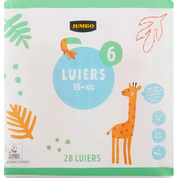 Jumbo Luiers Maat 6 15+ kg 28 Stuks | Flickmyhouse