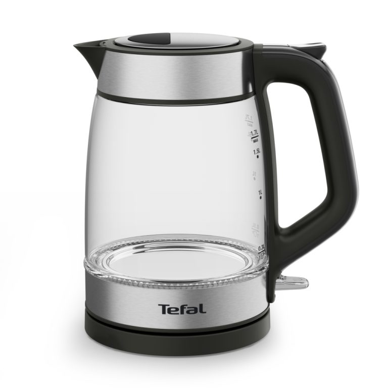 Tefal KI6058 Glazen Waterkoker 1.7L 2200W Zwart/RVS | Kopen bij Flickmyhouse