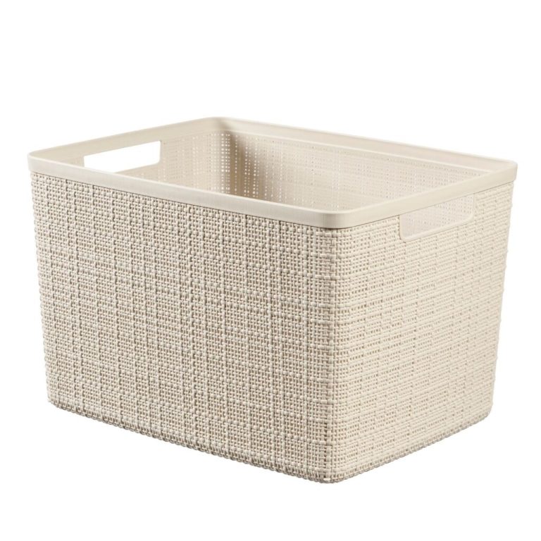 Curver Opbergmand Jute-Look 20L Cr&egrave;me | Kopen bij Flickmyhouse