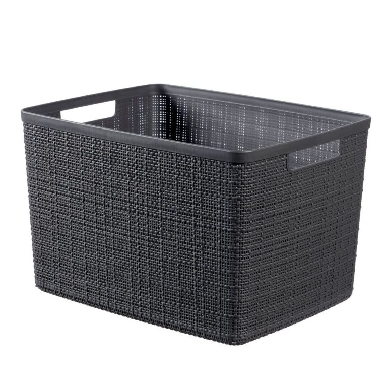 Curver Opbergmand Jute-Look 20L Antraciet | Kopen bij Flickmyhouse