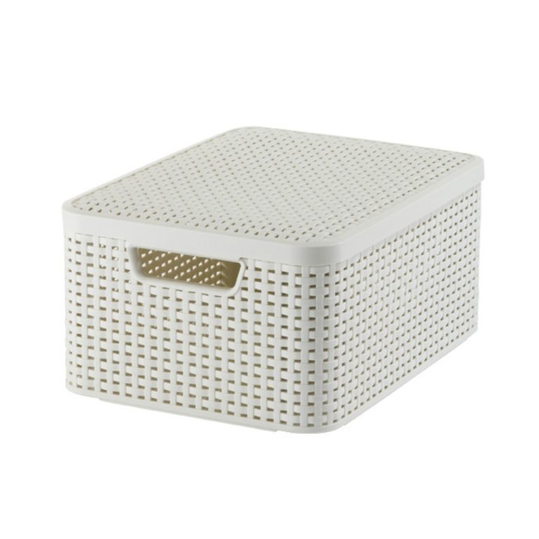 Curver Style Opbergmand met Deksel 18L Wit | Kopen bij Flickmyhouse