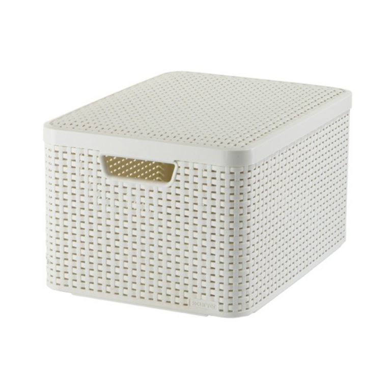 Curver Style Opbergmand met Deksel 30L Wit | Kopen bij Flickmyhouse