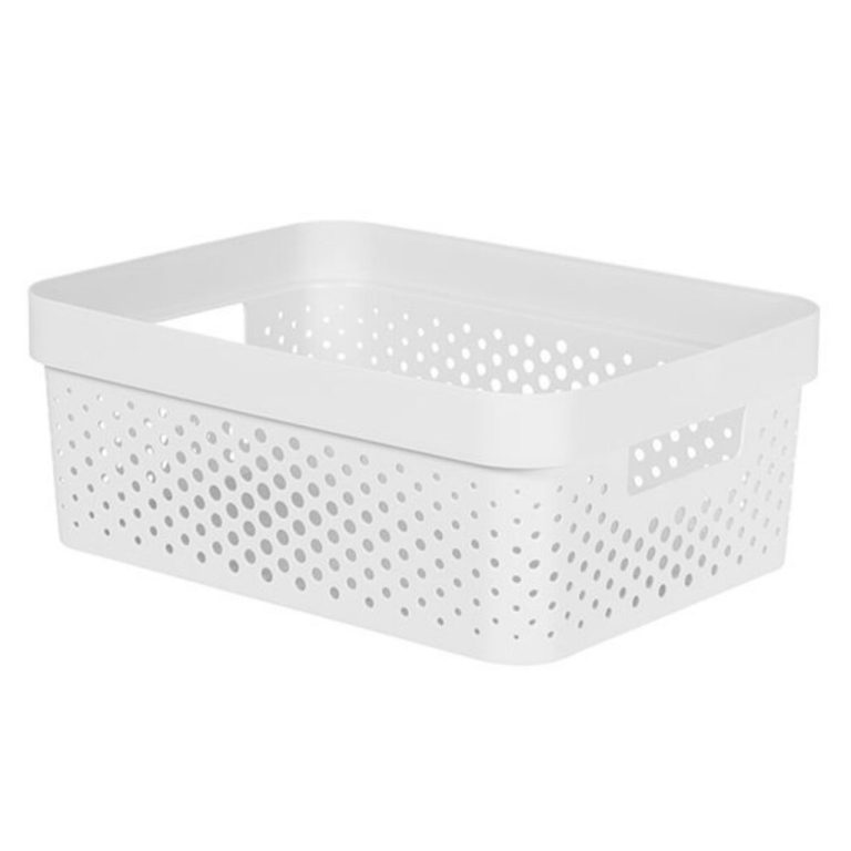 Curver Infinity Dots Box 11L 35.6x26.6x13.6 cm Wit | Kopen bij Flickmyhouse