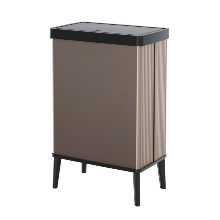 Curver Verto High Prullenbak 54L Push Pearl Rose | Kopen bij Flickmyhouse