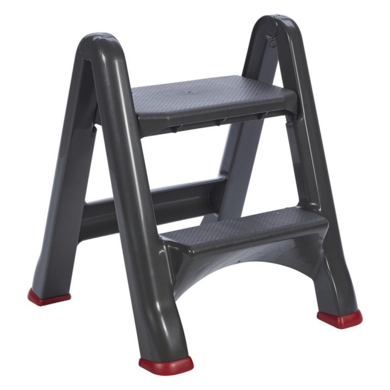 Curver Opstapje Inklapbaar 49.5x17.2x64 cm Antraciet/Rood | Kopen bij Flickmyhouse