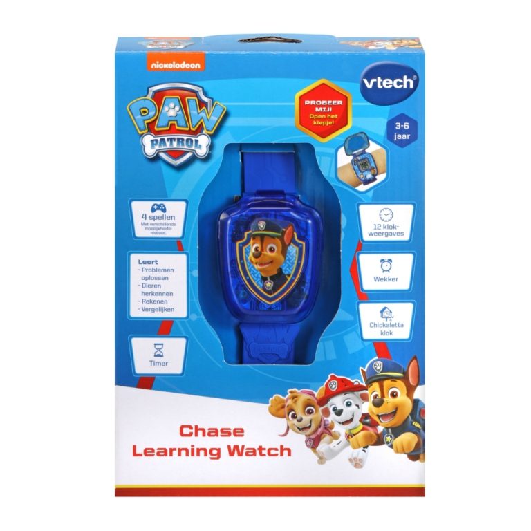 Paw Patrol Learning Watch Chase + Licht en Geluid | Kopen bij Flickmyhouse
