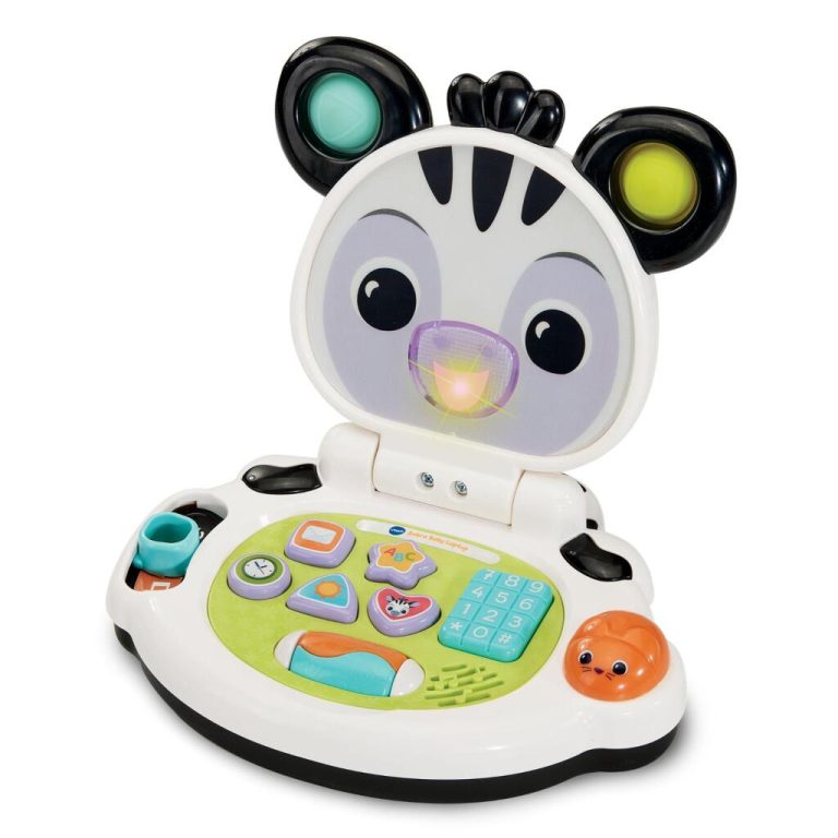 VTech Baby Premium Collectie Zeebra Laptop + Licht en Geluid | Kopen bij Flickmyhouse