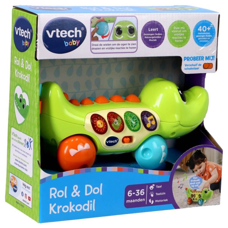 VTech Baby Rol & Dol Krokodil + Licht en Geluid | Kopen bij Flickmyhouse