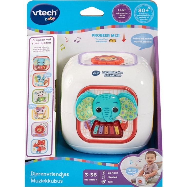 VTech Baby Dierenvriendjes Muziekkubus + Licht | Kopen bij Flickmyhouse