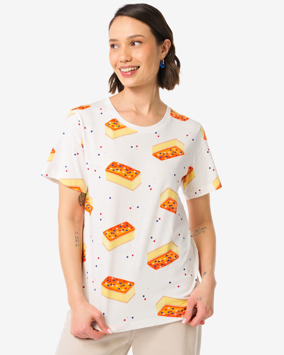 Bestel HEMA Dames T-shirt Koningsdag Tompouce Multi (multi) via de Flickmyhouse marketplace