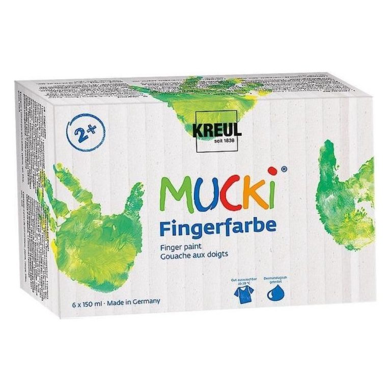 Kreul Mucki Vingerverf 6x150 ml | Kopen bij Flickmyhouse