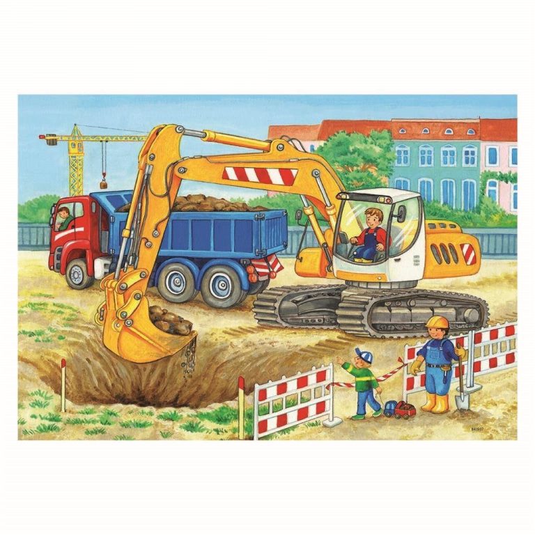 Ravensburger Puzzel Bouwplaats en Boerderij 2x12 Stukjes | Kopen bij Flickmyhouse