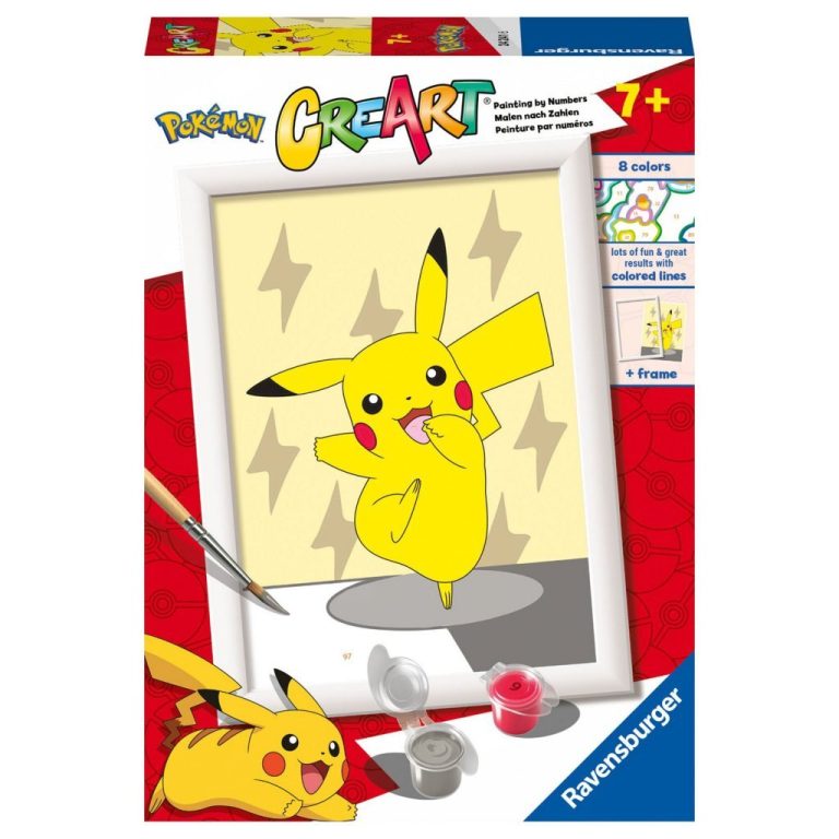 Ravensburger CreArt Schilderen op Nummer Pok&eacute;mon Pikachu | Kopen bij Flickmyhouse