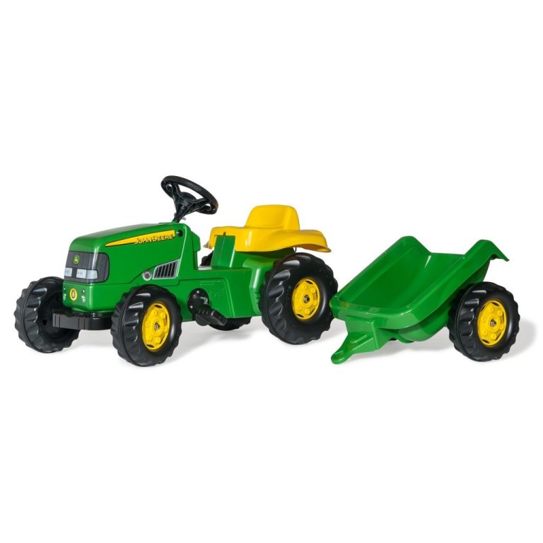 Rolly Toys  012190 RollyKid John Deere Tractor + Aanhanger | Kopen bij Flickmyhouse