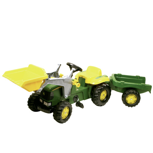 Rolly Toys 023110 RollyKid John Deere Tractor met Lader en Aanhanger | Kopen bij Flickmyhouse