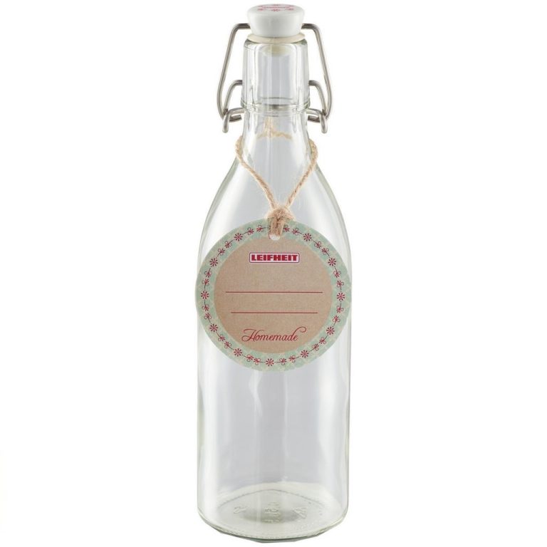 Leifheit 3187 Ronde Weckfles 500 ml Glas/RVS | Kopen bij Flickmyhouse