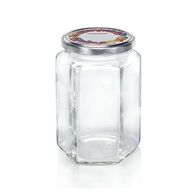 Leifheit 3211 Jampot Zeshoekig 770 ml Glas/Zilver | Kopen bij Flickmyhouse