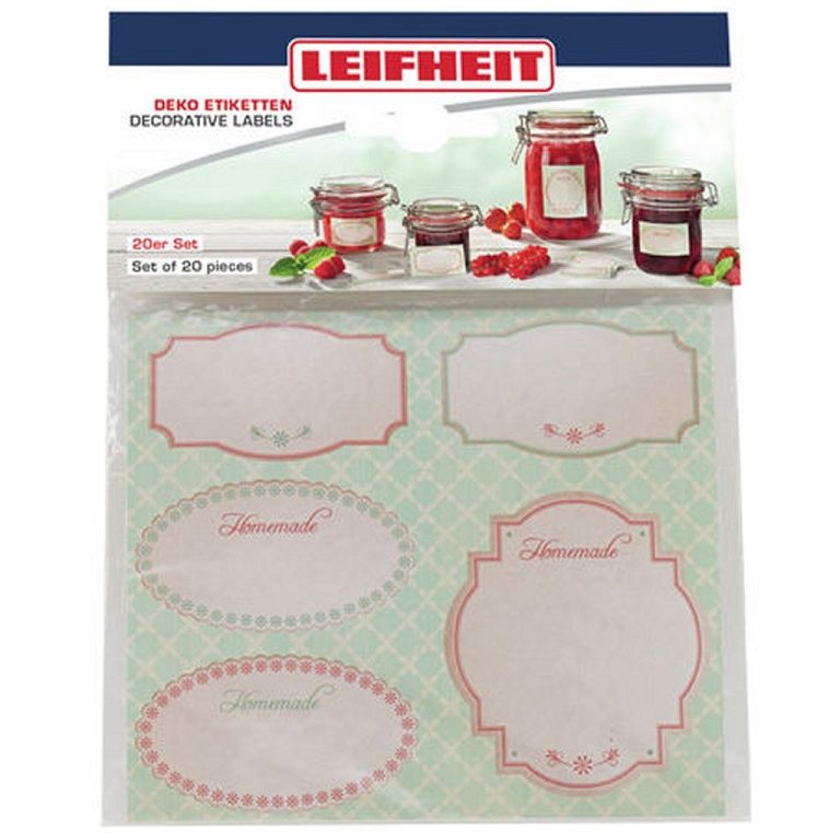 Leifheit 3217 Zelfklevende Deco-Etiketten 20 Stuks Pastel | Kopen bij Flickmyhouse