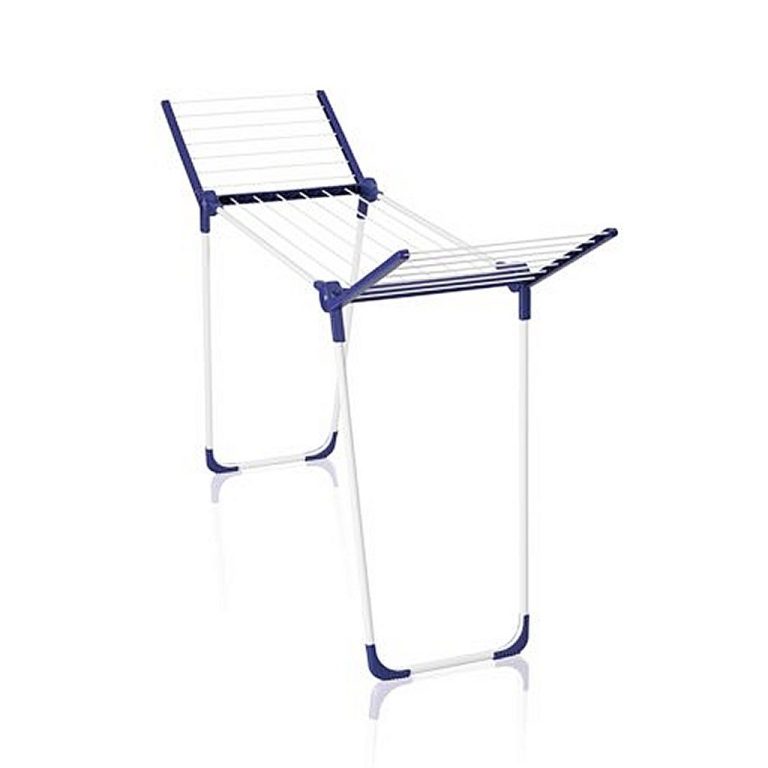 Leifheit 81720 Pegasus 120 Solid Compact Droogrek Wit/Blauw | Kopen bij Flickmyhouse