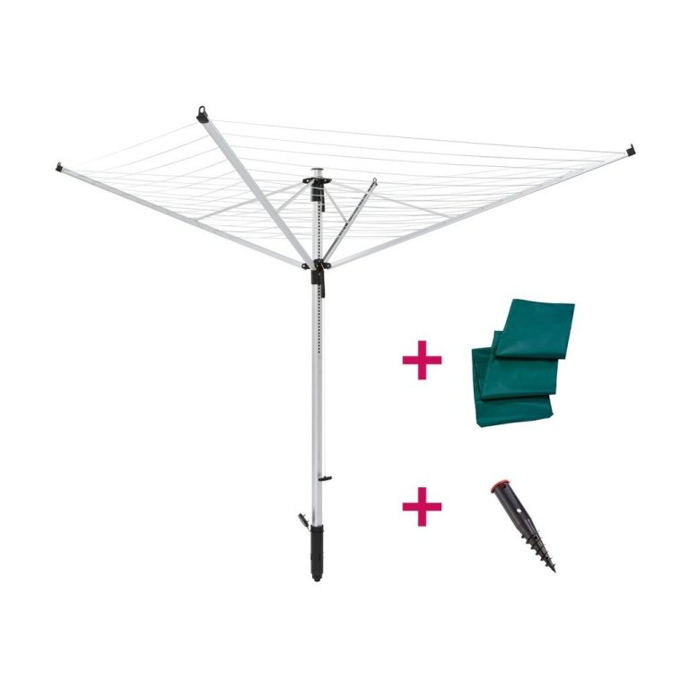 Leifheit 85282 Droogmolen LinoLift 600 QuickStart 60 m Drooglengte Zilver | Kopen bij Flickmyhouse