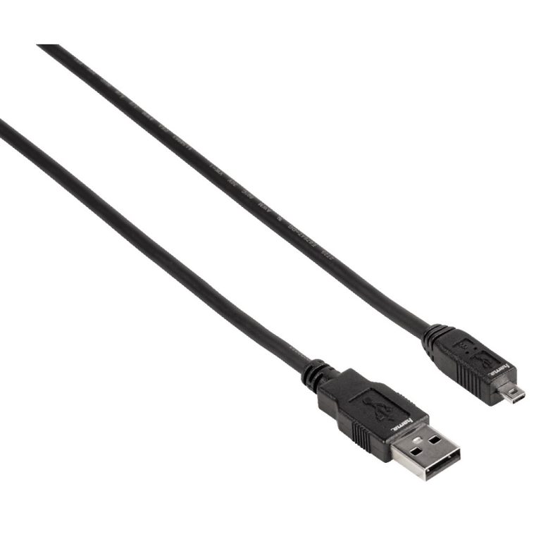 Hama Mini USB 2.0 Kabel A-B Mini 180 cm Zwart | Kopen bij Flickmyhouse