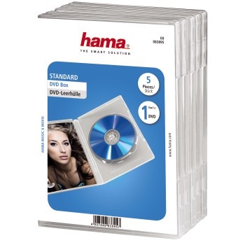 Hama DVD Box Transparant 5Pak | Kopen bij Flickmyhouse