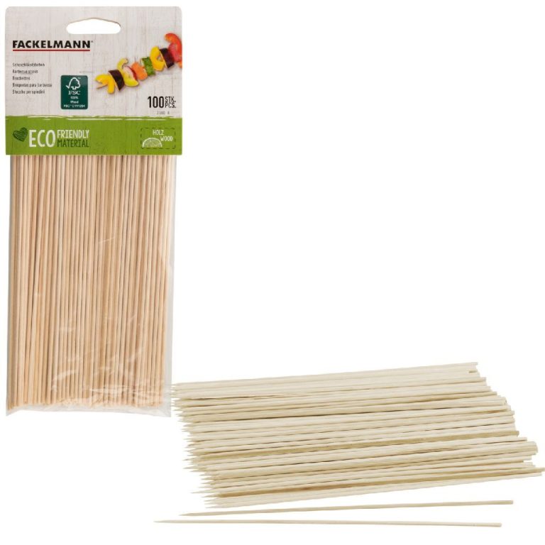 Fackelmann Houten Sat&eacute;stokjes 20 cm 100 Stuks | Kopen bij Flickmyhouse