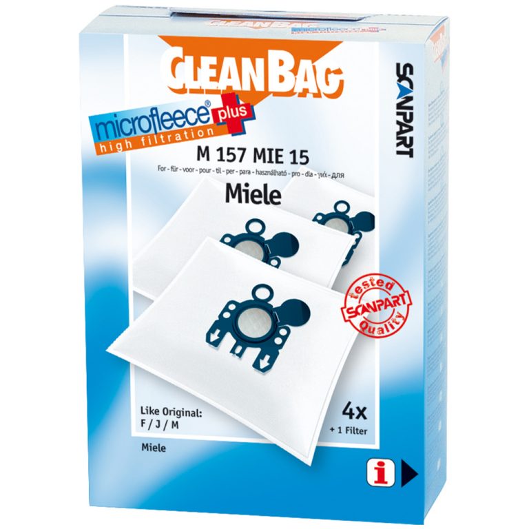 Scanpart M157MIE15 Microfleese Stofzak Miele F/J/M 4stuks | Kopen bij Flickmyhouse