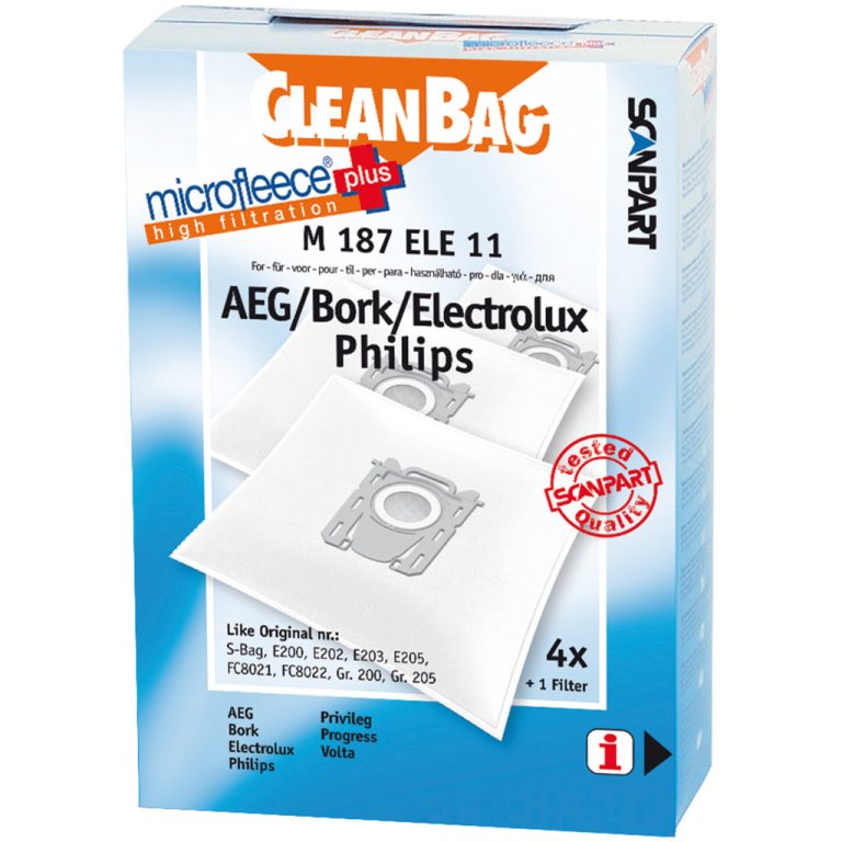 Scanpart M187ELE11 Microfleece+ S-Bag Stofzak 4stuks | Kopen bij Flickmyhouse