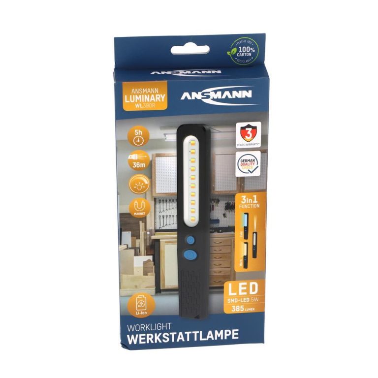 Ansmann LED Werklamp Oplaadbaar Zwart | Kopen bij Flickmyhouse