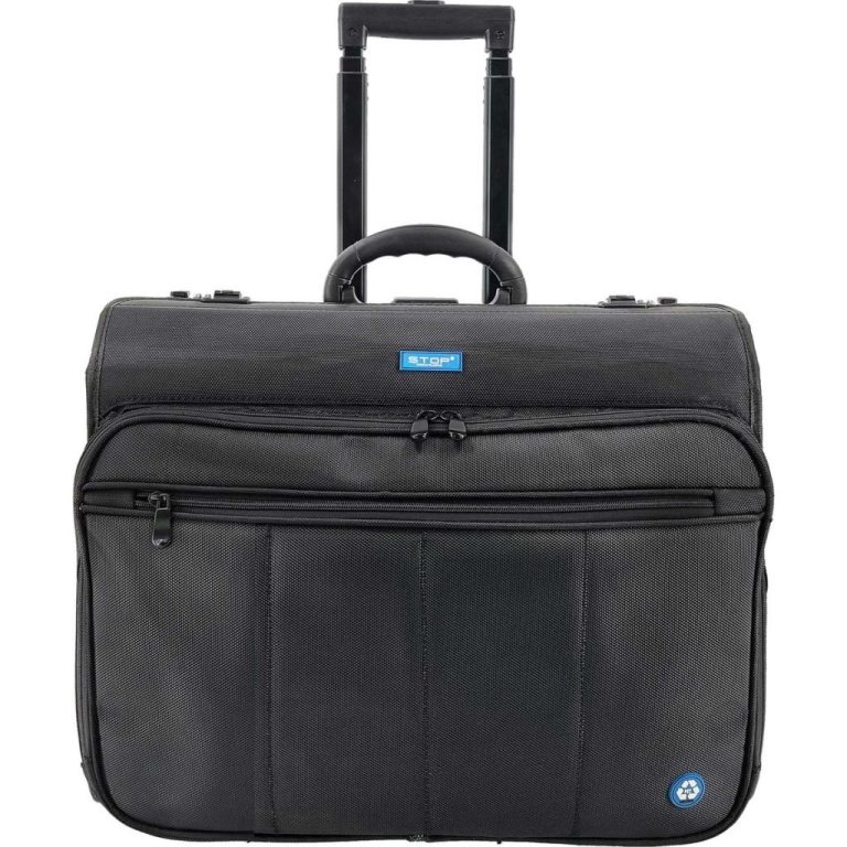 Juscha JU-46216 Pilotenkoffer STOP Samar 46x26x4 cm Zwart | Kopen bij Flickmyhouse