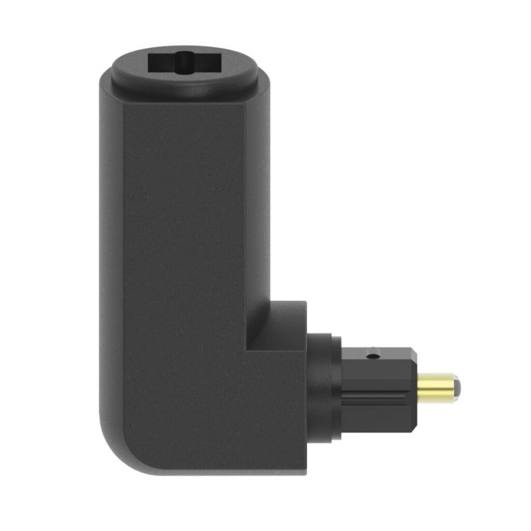 Hama ODT-adapter Toslink-stekker - Toslink-koppeling Verguld 90&deg; | Kopen bij Flickmyhouse