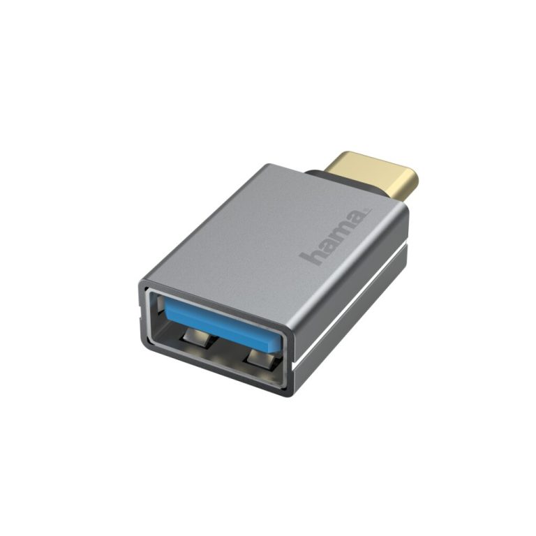 Hama USB-OTG-adapter USB-C-stekker - USB-aansluiting USB 3.2 Gen1 5 Gbit/s Alu | Kopen bij Flickmyhouse