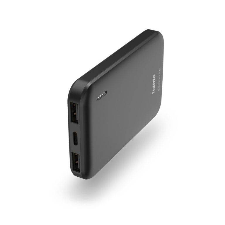 Hama Power Pack Pocket 5 5000mAh Uitgangen: 2x USB-A Antraciet | Kopen bij Flickmyhouse