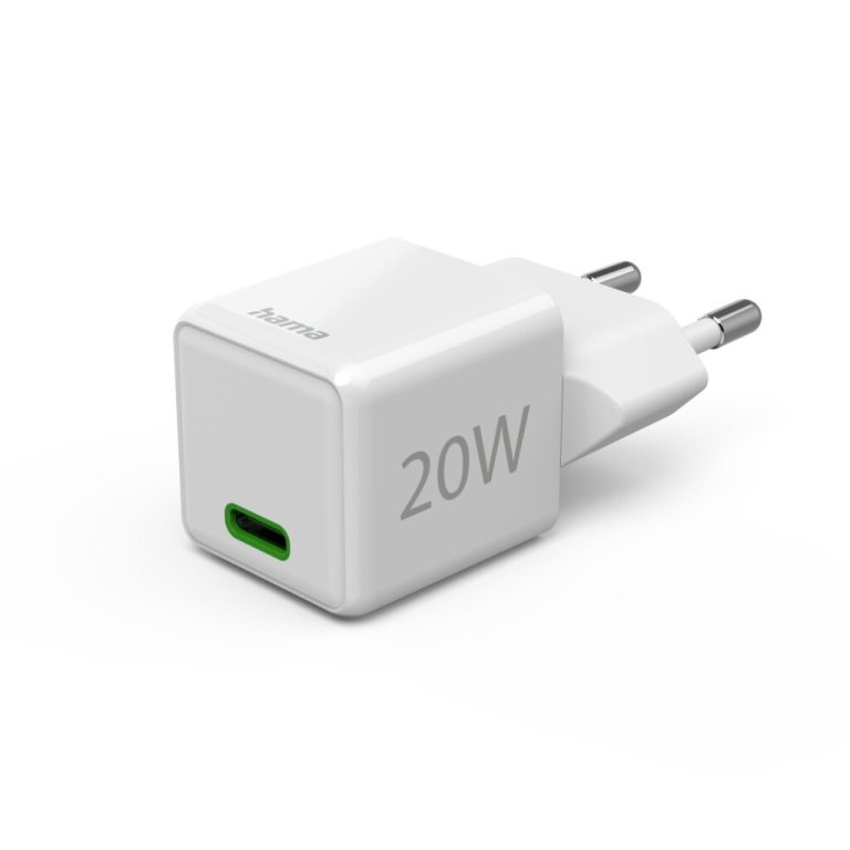 Hama Snellader USB-C PD/Qualcomm&reg; Super-Mini-Charger 20 W Wit | Kopen bij Flickmyhouse