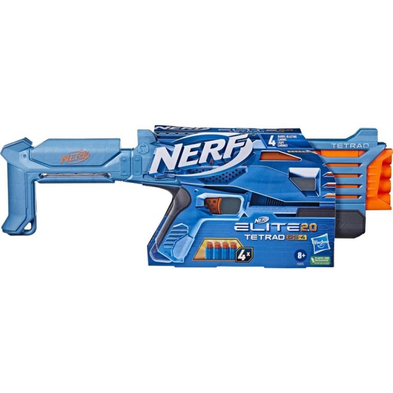 Nerf Elite 2.0 Tetrad Blaster + 4 Darts | Kopen bij Flickmyhouse