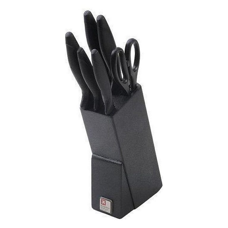 Richardson Sheffield Laser Cuisine Houten Messenblok 6-delig Zwart | Kopen bij Flickmyhouse