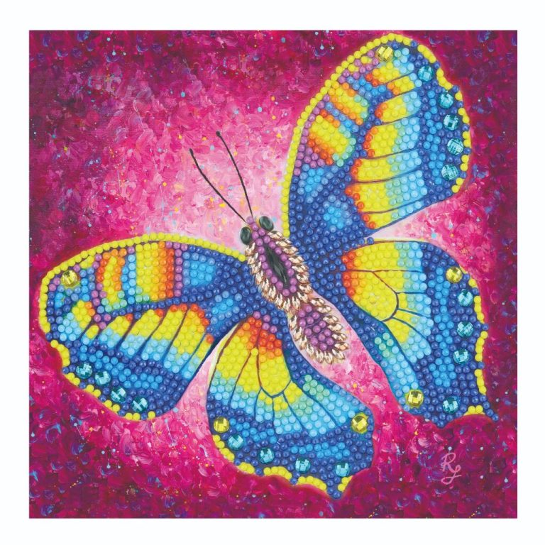 Crystal Art Kaart Vlinder 18x18 cm | Kopen bij Flickmyhouse