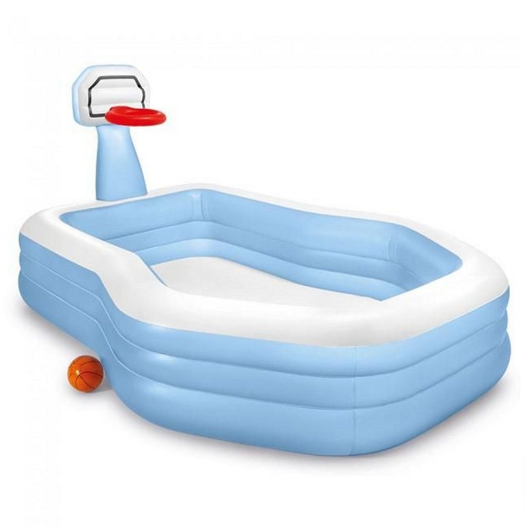 Intex 57183NP Shootin'Hoops Opblaasbaar Zwembad 257x188x130 cm | Kopen bij Flickmyhouse