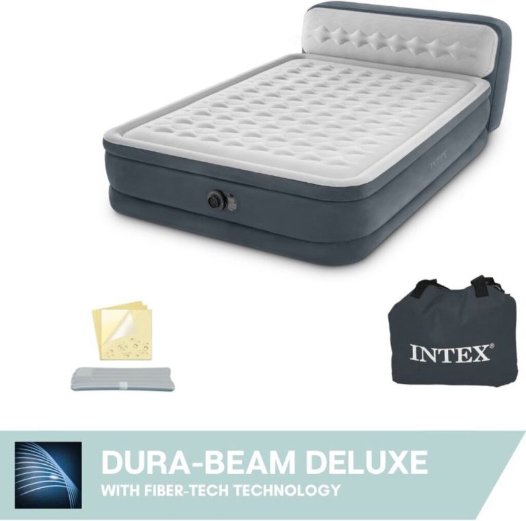 Intex 64448NP Dura-Beam Luchtbed 152x236x86 cm Grijs | Kopen bij Flickmyhouse
