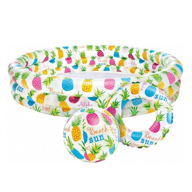 Intex 59469NP Ananas Opblaasbaar Zwembad Set | Kopen bij Flickmyhouse