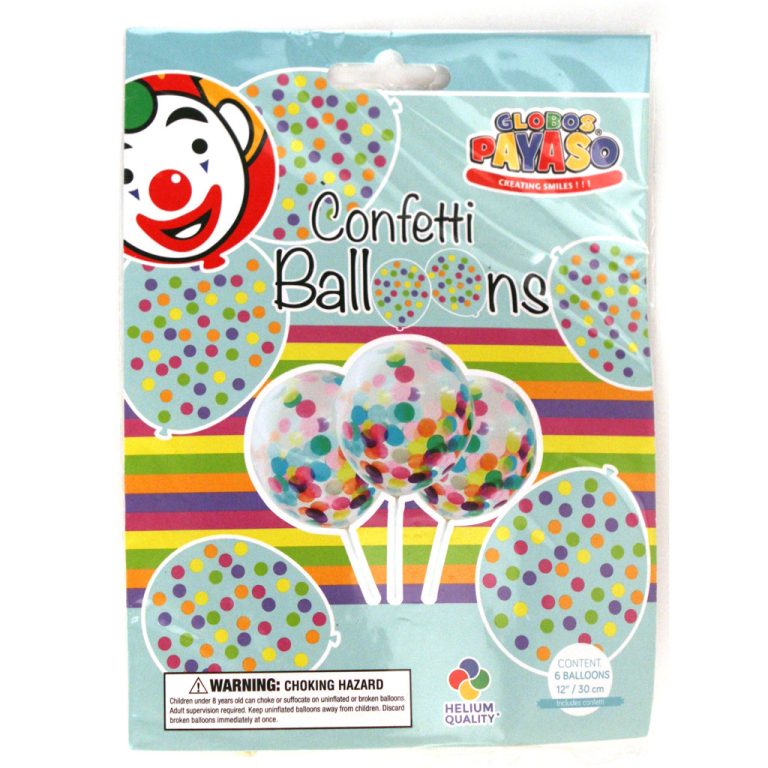 Globos Payaso Confetti Ballonnen 6 Stuks | Kopen bij Flickmyhouse
