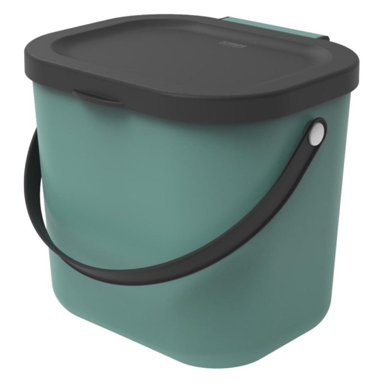 Rotho Albula Bioafvalbak 6L Groen/Antraciet | Kopen bij Flickmyhouse