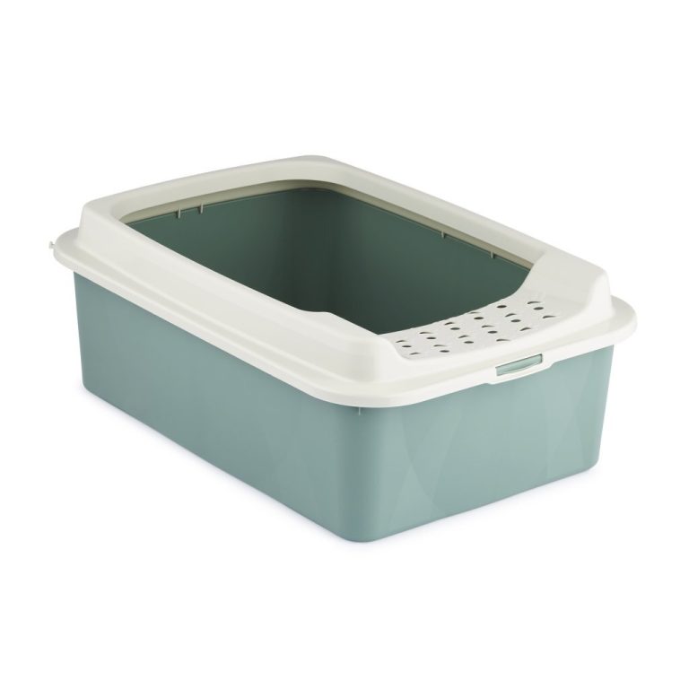 Rotho Eco Bonnie Kattenbak met Boveningang M Groen/Zand | Kopen bij Flickmyhouse