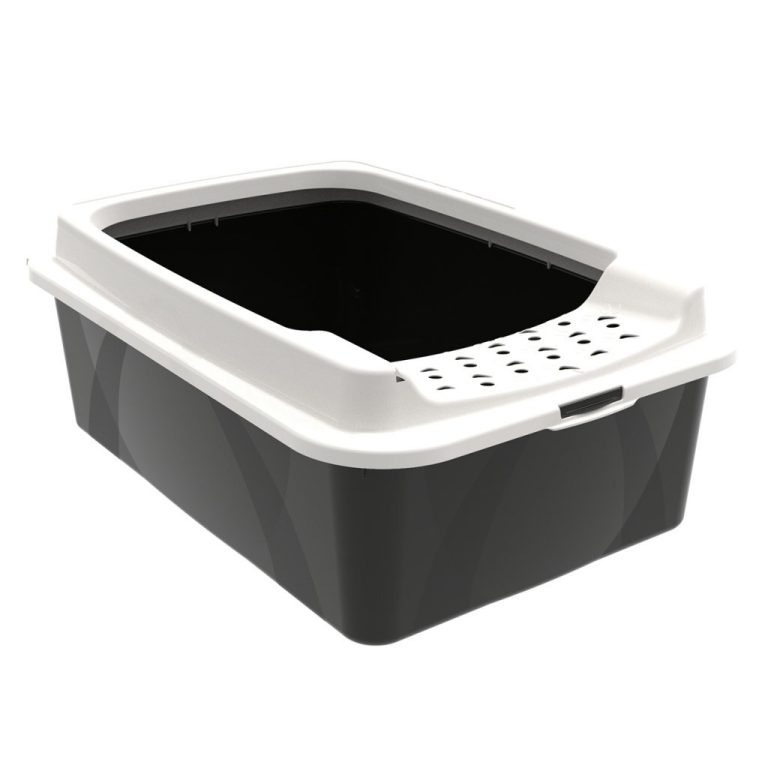 Rotho Eco Bonnie Kattenbak met Boveningang M Zwart/Zand | Kopen bij Flickmyhouse