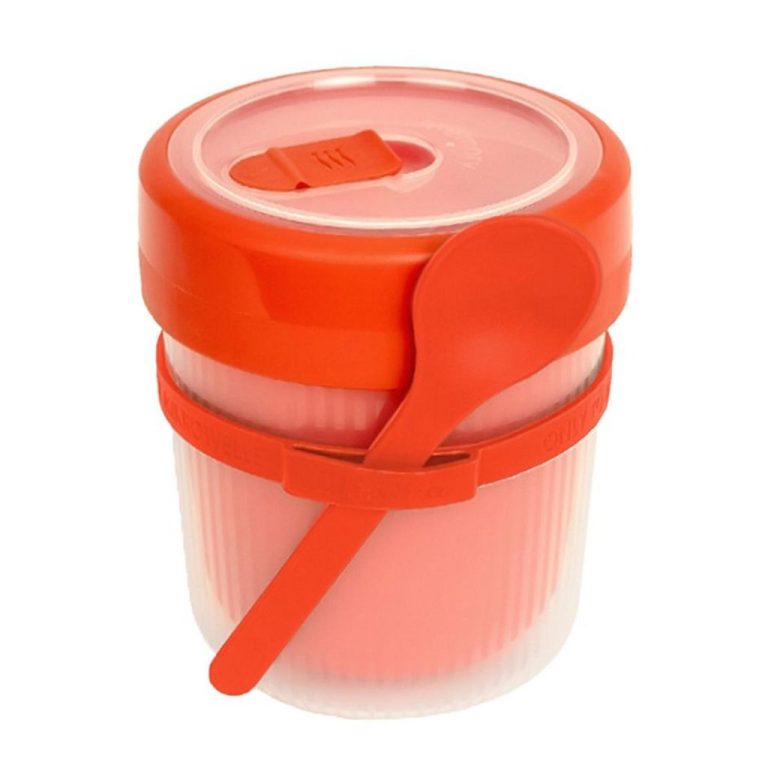 Rotho Memory Thermosbeker + Lepel 0.5L Rood | Kopen bij Flickmyhouse