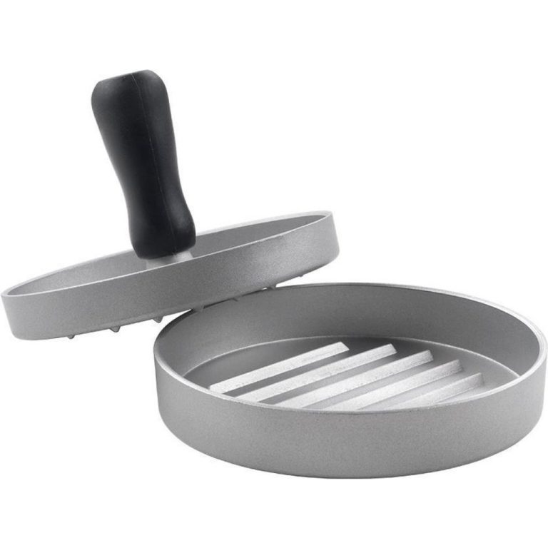 Metaltex Kitchen Helpers Hamburgerpers 11.5 cm Staal/Zwart | Kopen bij Flickmyhouse