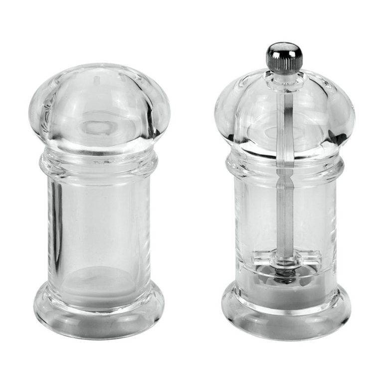 Metaltex Zoutvaatje + Pepermolen 10 cm Acryl | Kopen bij Flickmyhouse