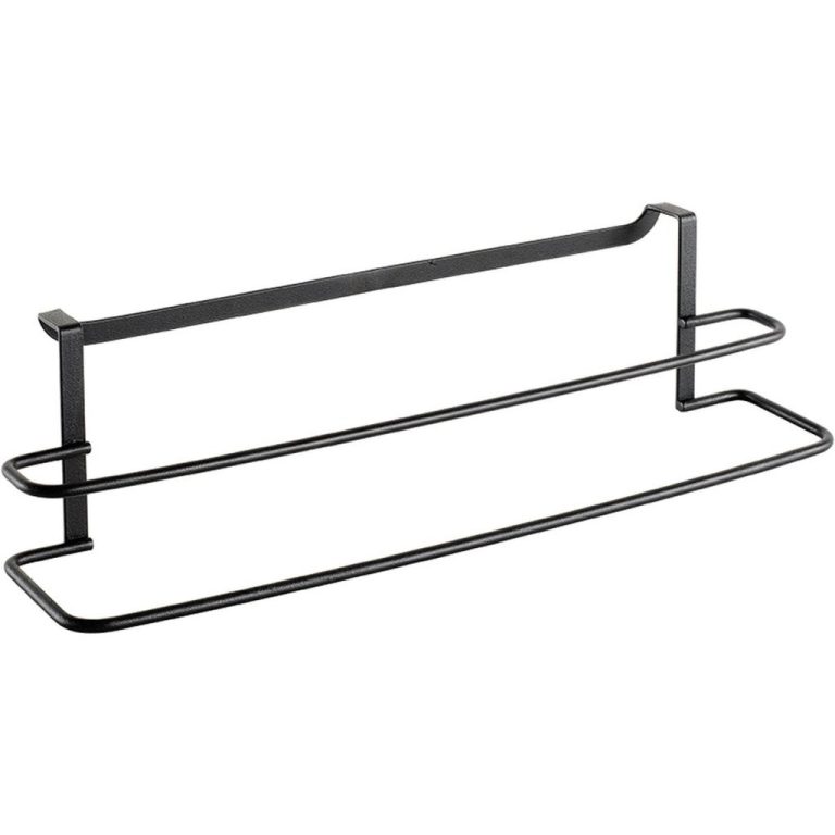 Metaltex Dubbele Handdoekhouder 38x10x9 cm Zwart | Kopen bij Flickmyhouse