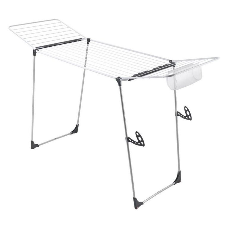 Metaltex Hurricane Droogrek 197x65x115 cm 24 m Drooglengte Zilver/Zwart | Kopen bij Flickmyhouse